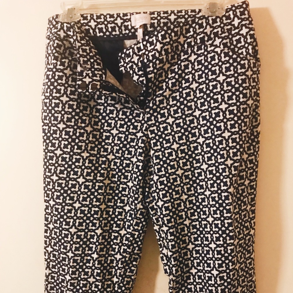 *SALE* Navy pattern statement pants - Picture 3 of 3